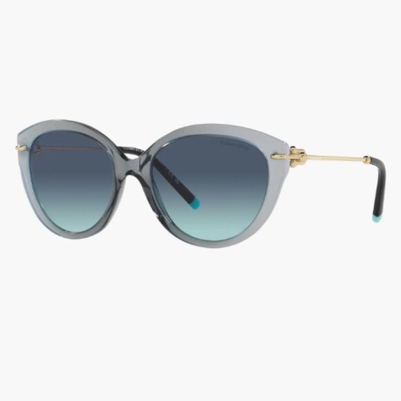 Tiffany Clear Blue Gradient 55mm Cat Eye Sunglasses